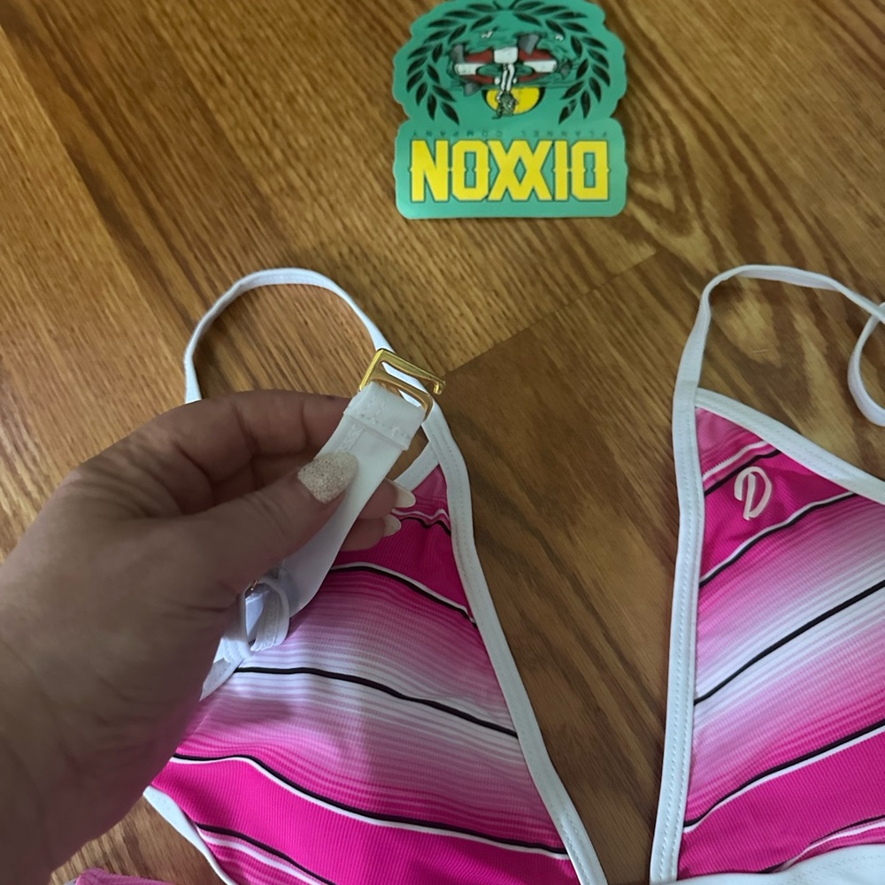 NEW Dixxon Triangle Micro Bikini Tropical Floral Bikini Set - Picture 2 of 5